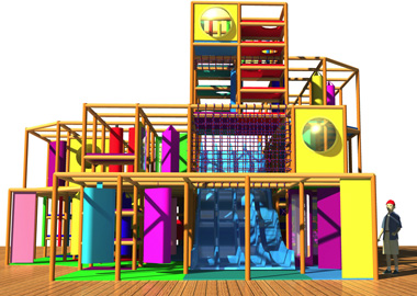 Drawing of indoor play area