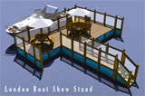 Exhibition stand presentation illustration